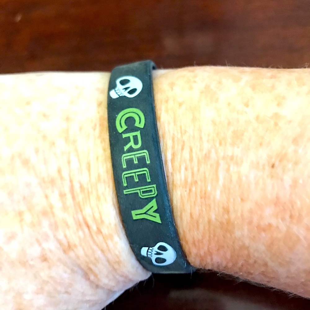 Creepy rubber bracelet